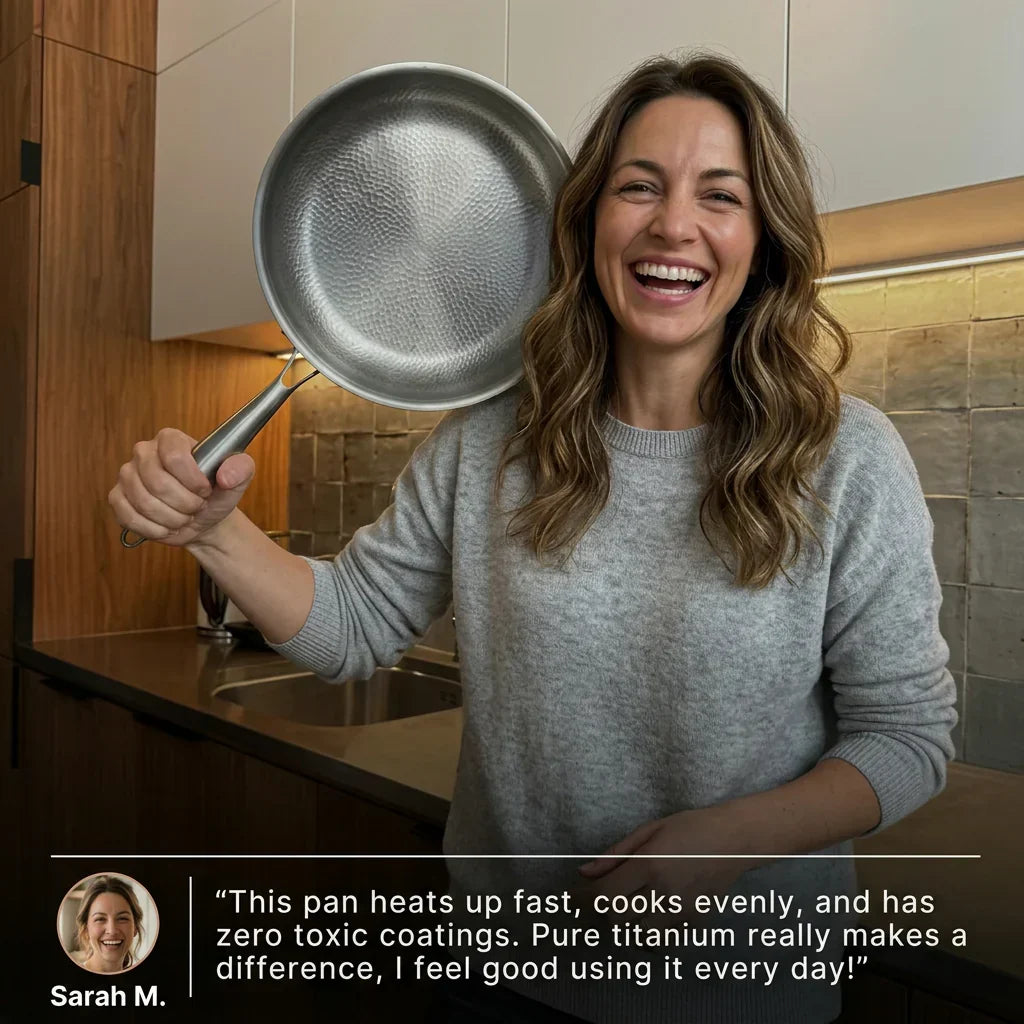 Titanium Hammered Wok Pan