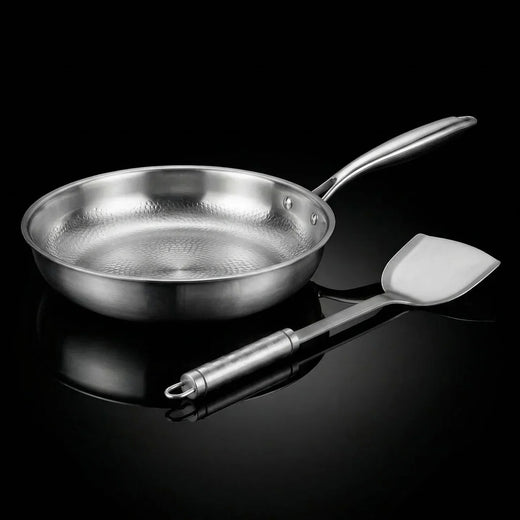Titanium Hammered Pan + Spatula