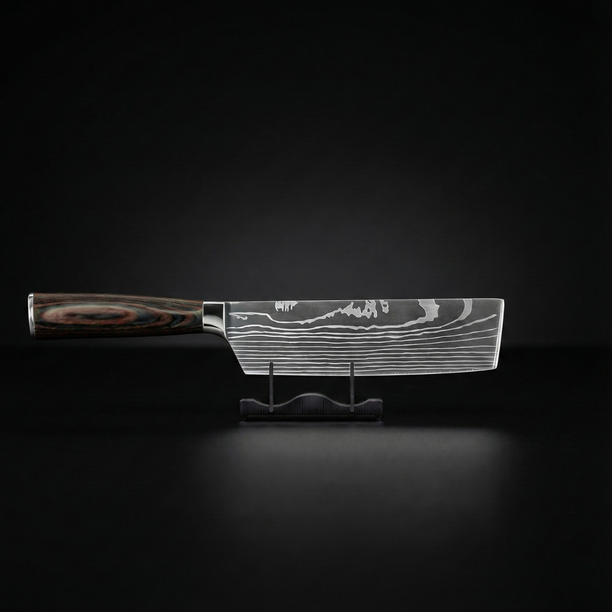 Japanese Hammered Damascus Chef Knife Set