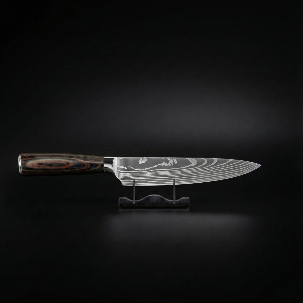 Japanese Hammered Damascus Chef Knife Set