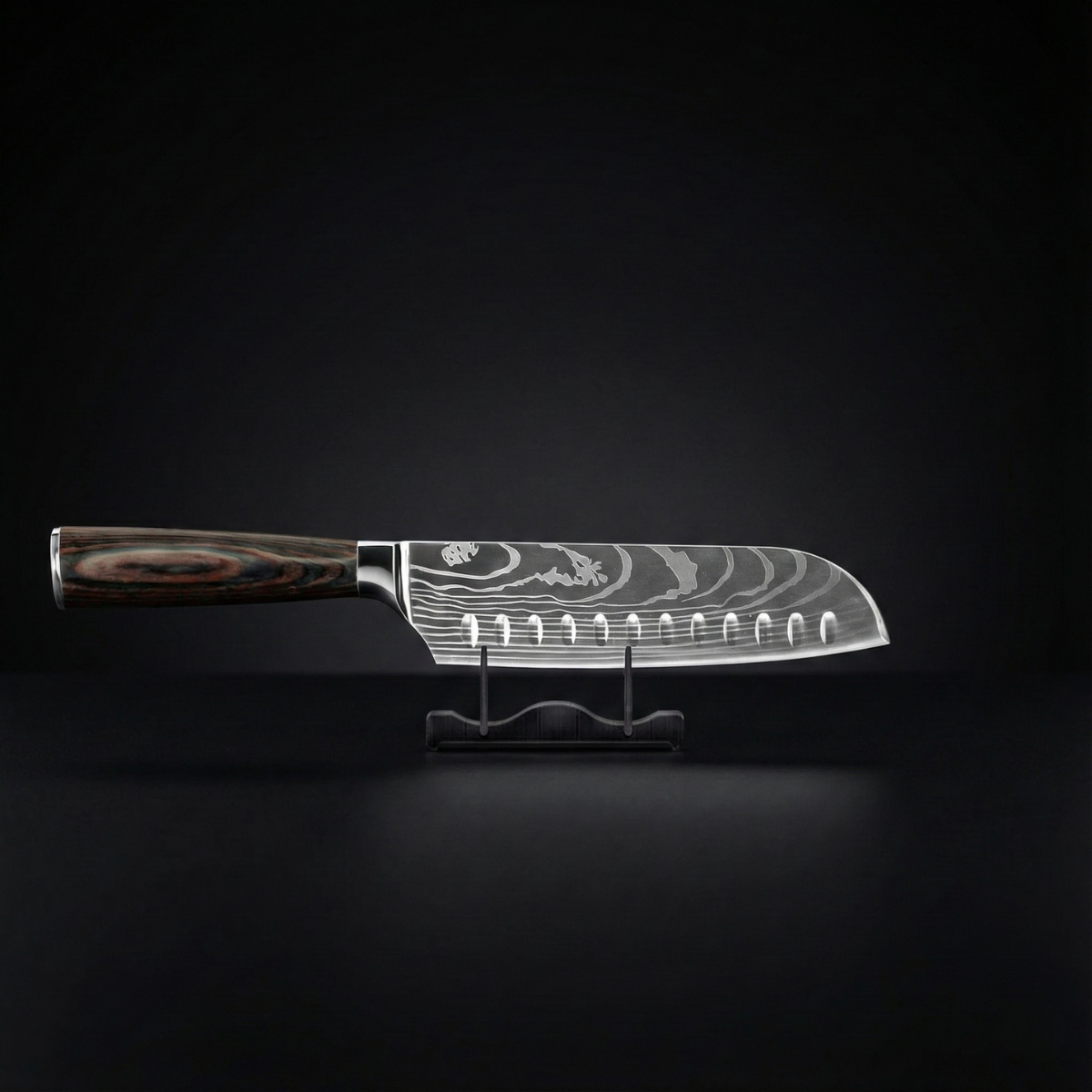 Japanese Hammered Damascus Chef Knife Set