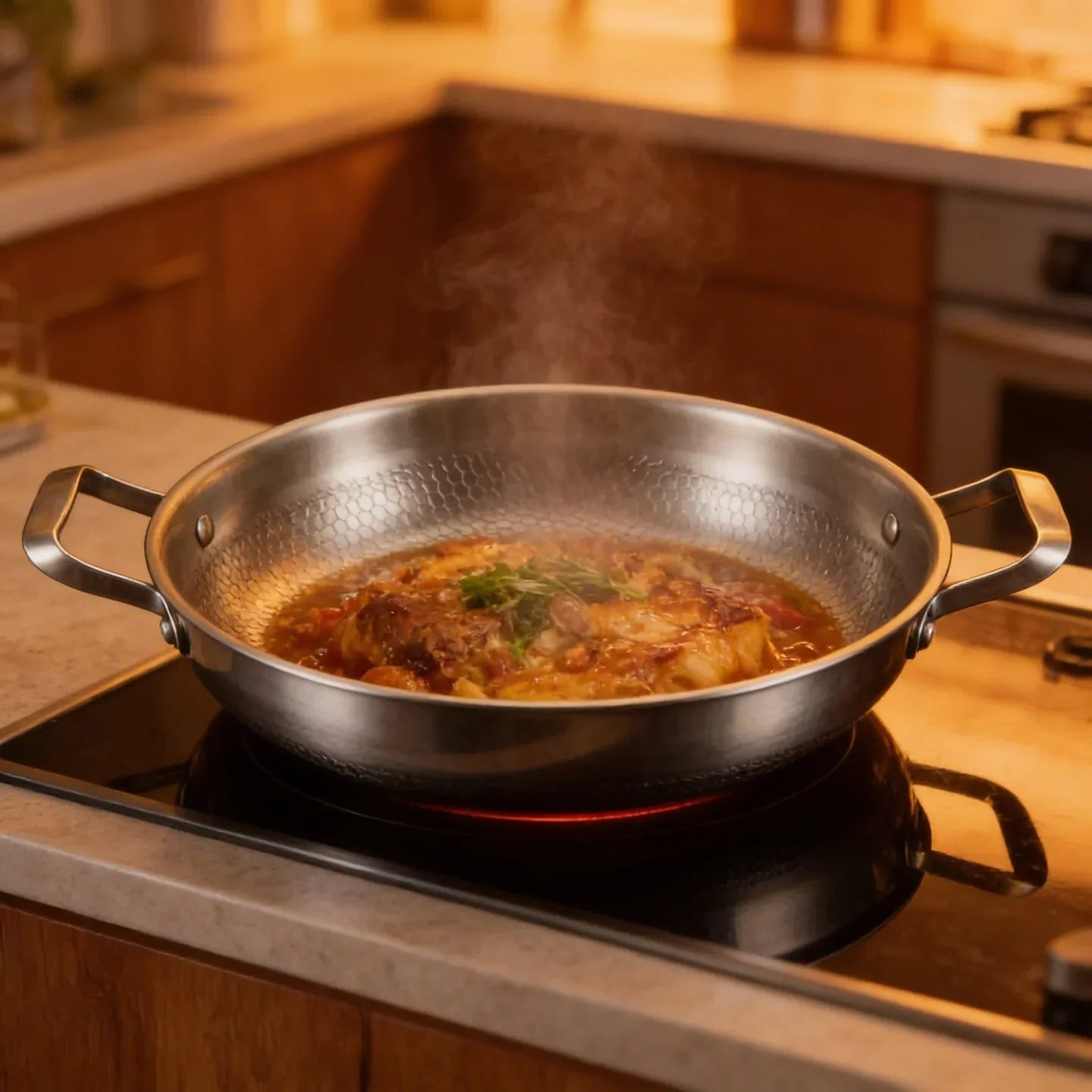 Titanium Hammered Sauté Pan