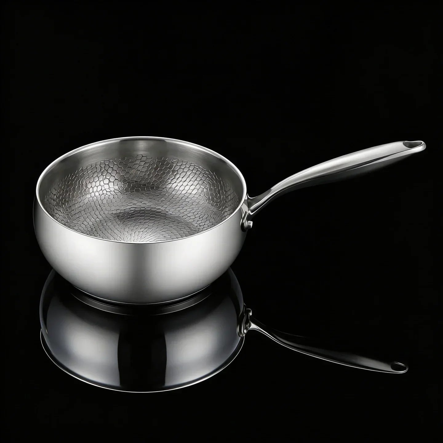 Titanium Hammered Sauce Pan
