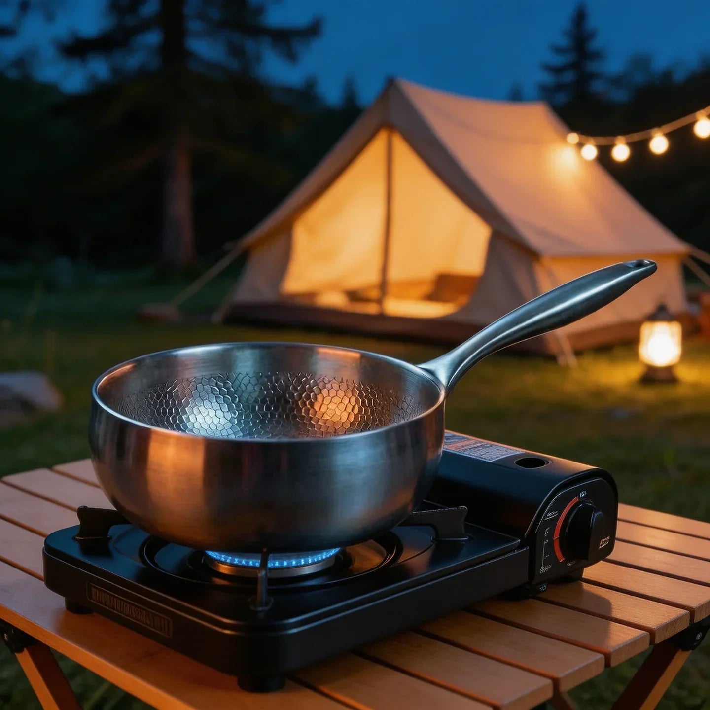 Titanium Hammered Sauce Pan